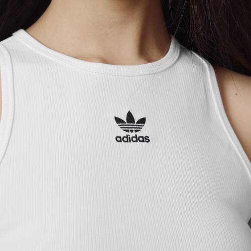 Adidas/阿迪达斯正品三叶草女子运动修身背心JC9007 - 图2