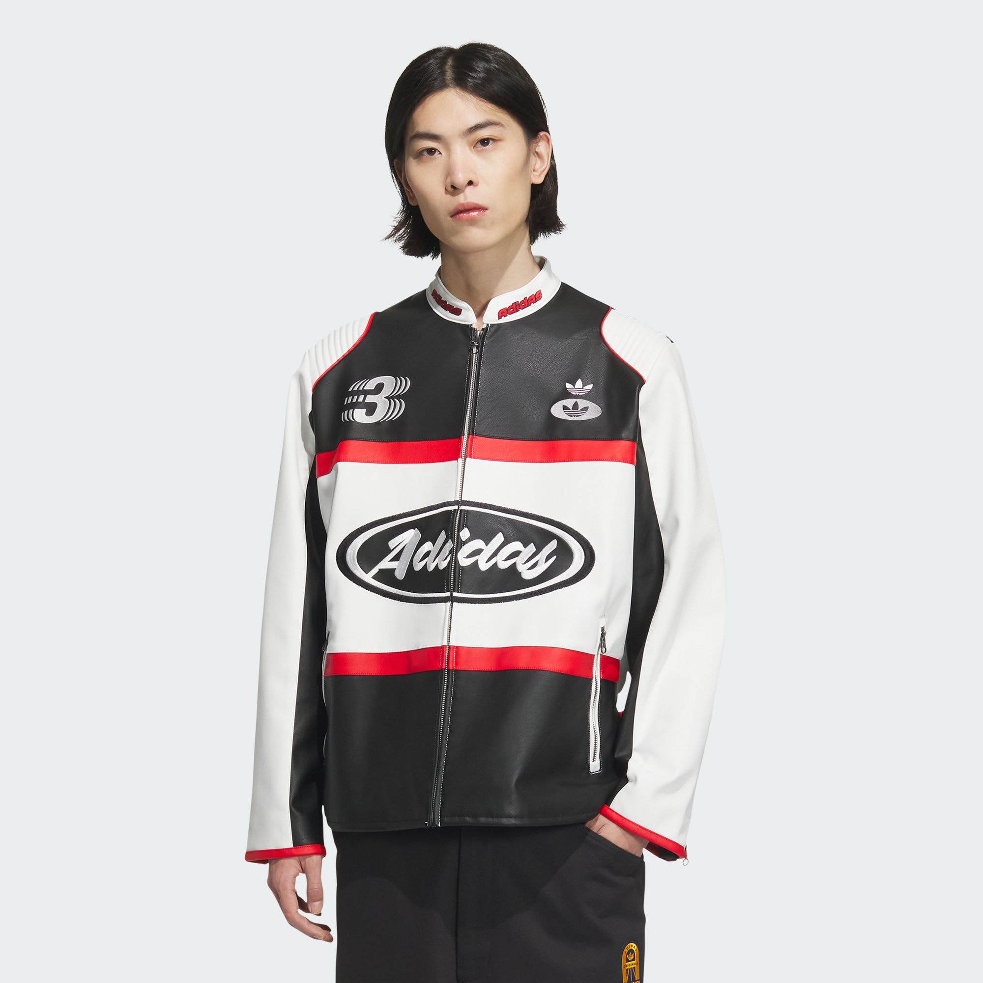 Adidas阿迪达斯正品三叶草男子复古棒球服机车服夹克外套 JM8031,淘宝优惠券,粉丝福利购,淘宝优惠卷