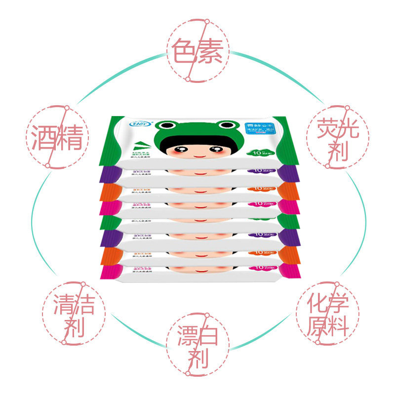 湿巾100婴幼儿手口新生儿童宝宝便携迷你小包湿纸巾10片40包随身,淘宝优惠券,粉丝福利购,淘宝优惠卷
