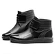 Giày cao cổ thời trang Hàn Quốc ủng nam mưa ống ngắn ủng ấm áp - Rainshoes Rainshoes