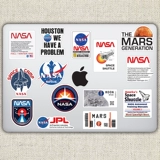 Брендовый космический космонавт, наклейка, ноутбук, глянцевый мобильный телефон, чемодан