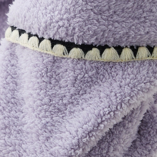 Бархатный демисезонный коралловый банный халат, бархатная длинная зимняя пижама с капюшоном, увеличенная толщина