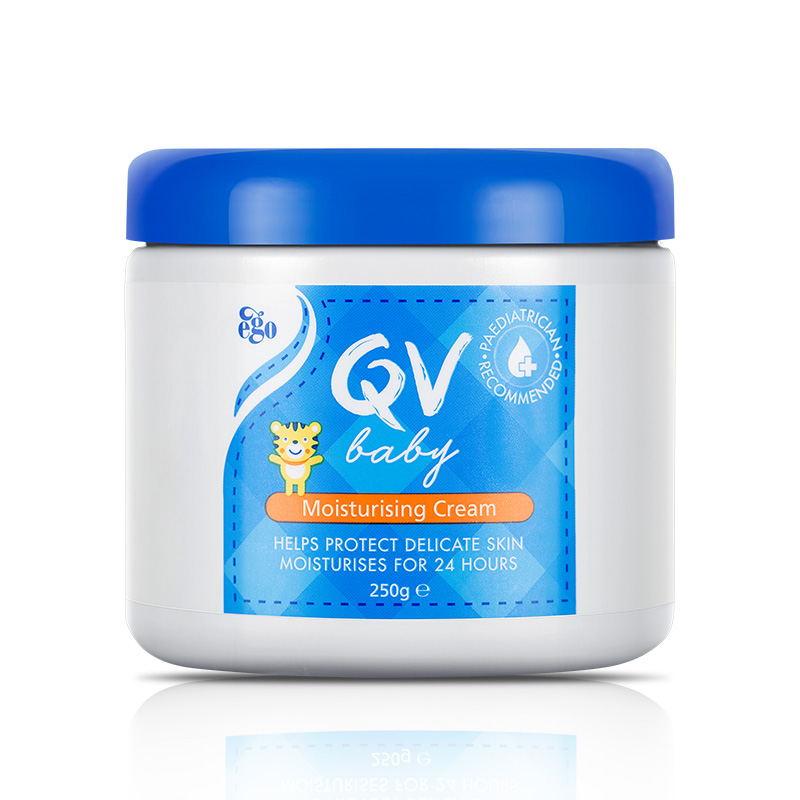 Ego QV宝宝滋润面霜保湿身体乳舒缓干痒红补水小老虎罐装250g*2