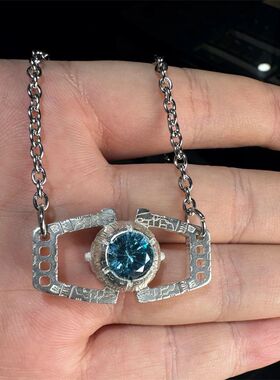 新品能源宝领导模块手工吊坠项链小众时尚个性潮流高级感原创设计