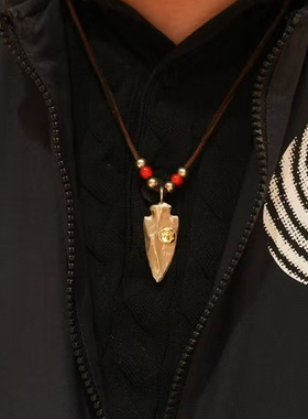 古高桥吾郎潮小中大矛头吊坠