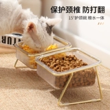 Кошка чаша двойная чаша из зернового бассейна в двух -neck кошачьи пьет вода для собак пить воду большую собаку для собак вода для пищи в интеграцию