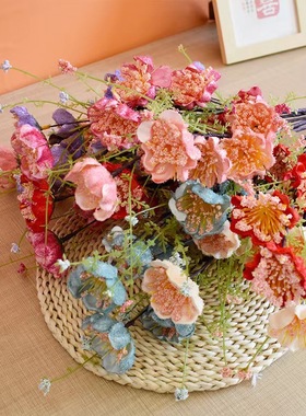 仿真杜鹃花仿真花假花粉蝶泡沫花家居装饰客厅摆件人造花厂家