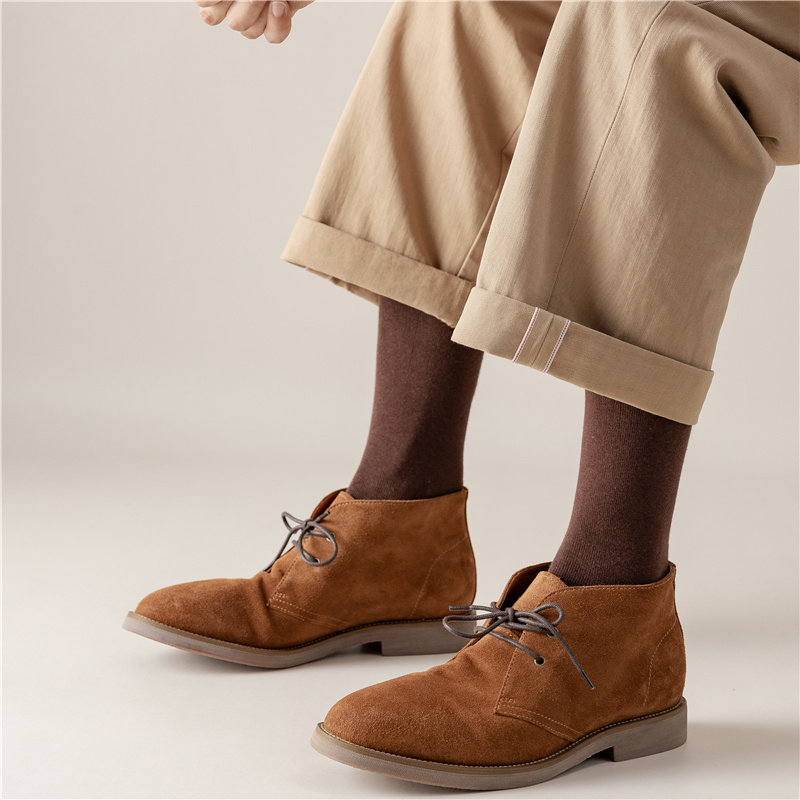 子长秋冬高帮西装商务及膝保暖棉袜 质恋长筒袜