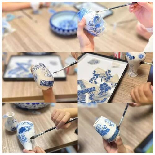 1PC Underglaze Flower Paper High Temperature Transfer Decals - 图3
