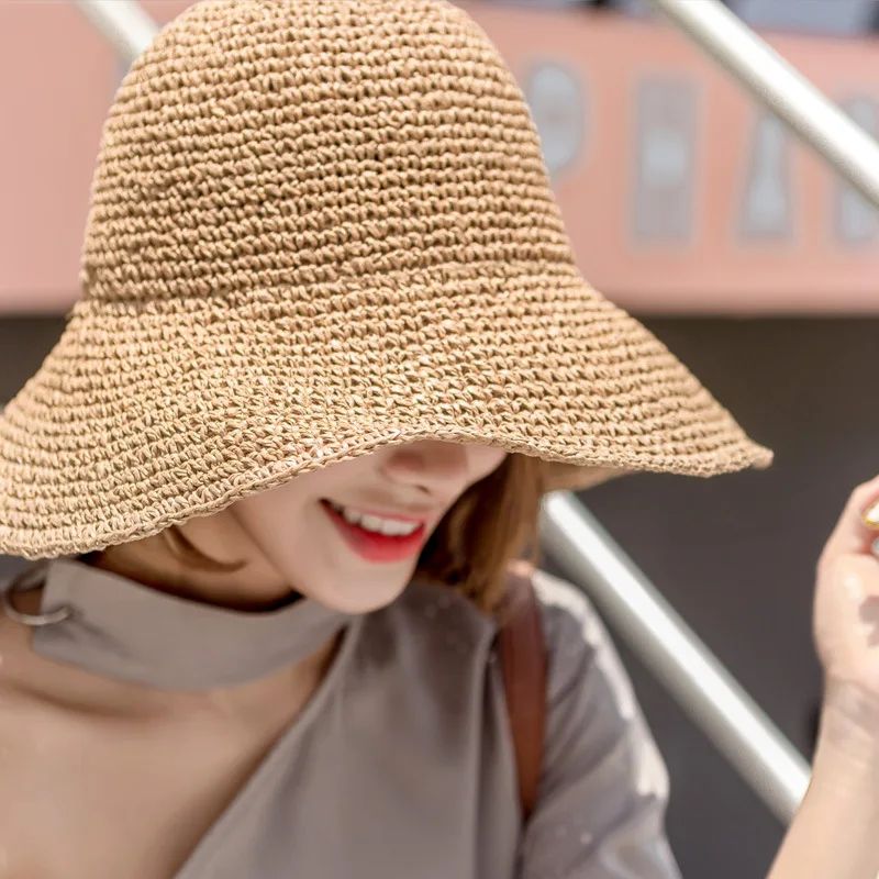 Summer Fashion Women Straw Hat Lady Summer Sun Hat Visor Cap - 图1