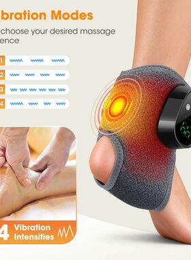 Electric Foot Massager Heated Vibration Cordless Ankle Wrap