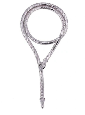 欧美个性灵蛇项链女时尚潮人网红直播蛇骨链手镯颈链套装颈链配饰