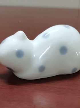 手绘陶瓷可爱风猫咪摆件工艺品