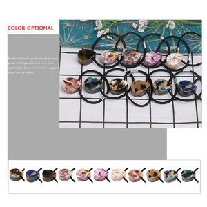 亚历山大风简约几何水滴形扎头发皮筋超仙醋酸发饰扎马尾头绳发圈