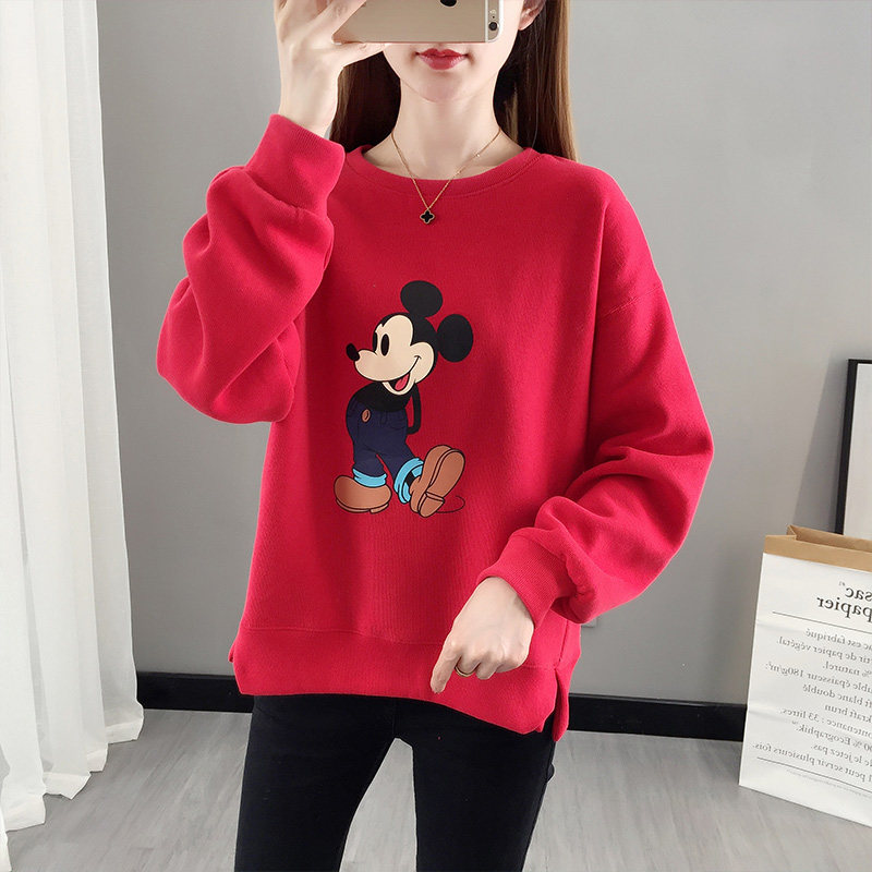 短款网红米奇2020年春季新款卫衣 欧慕蝶卫衣/绒衫