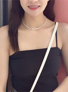 西米亚风彩色串珠淡水珍珠项链