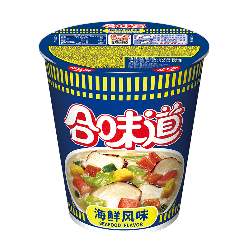 NISSIN/日清 合味道海鲜风味杯面76g/杯 速食开杯乐方便面泡面 - 图2