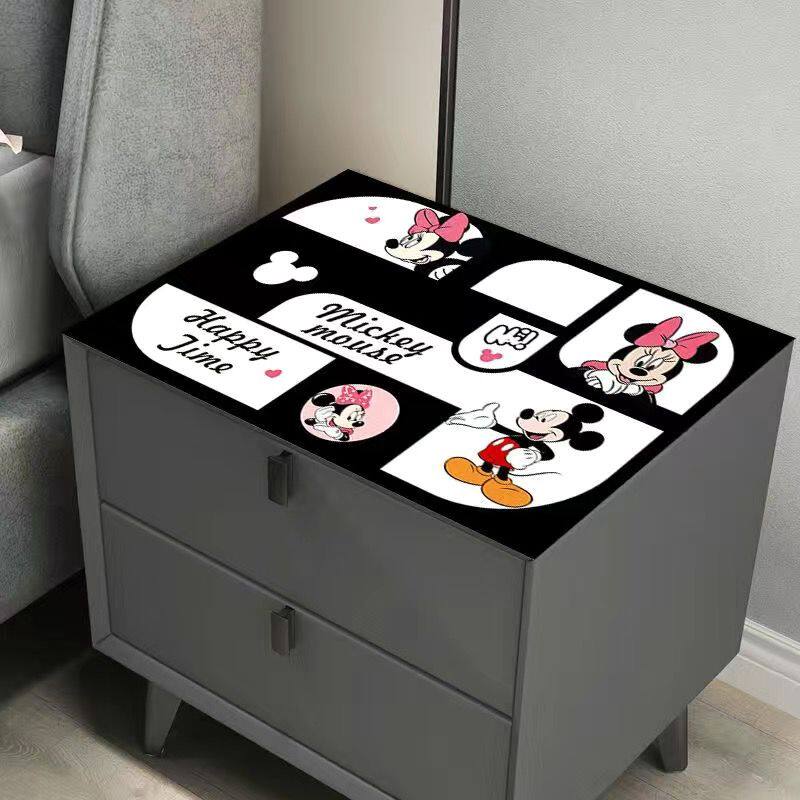卡通皮革床头柜垫米奇防烫家用冰箱盖布可擦洗防尘罩桌面保护垫子,淘宝优惠券,粉丝福利购,淘宝优惠卷
