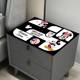 Cartoon leather bedside table mat Mickey anti-scalding household refrigerator cover cloth scrubbing dust cover desktop protective mat