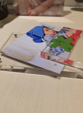 亚克力双面相框高透摆台水晶奖状