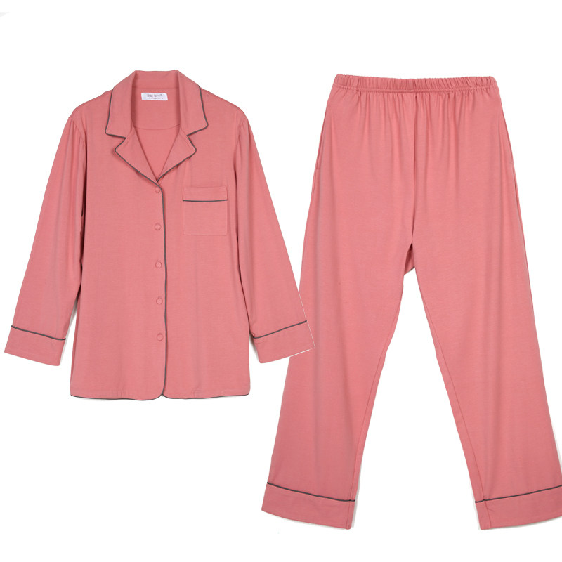 春秋开衫竹纤维长袖纯色可外穿睡衣 花样娇兰睡衣/家居服套装