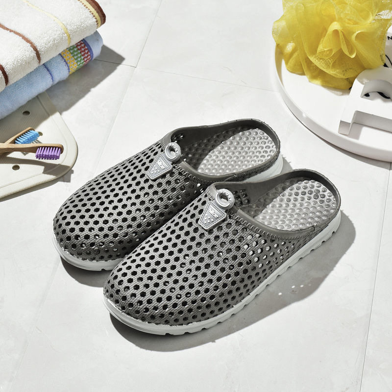 新款男士洞洞鞋透气韩版沙滩男凉鞋半包情侣厚底潮流外穿凉拖鞋,淘宝优惠券,粉丝福利购,淘宝优惠卷