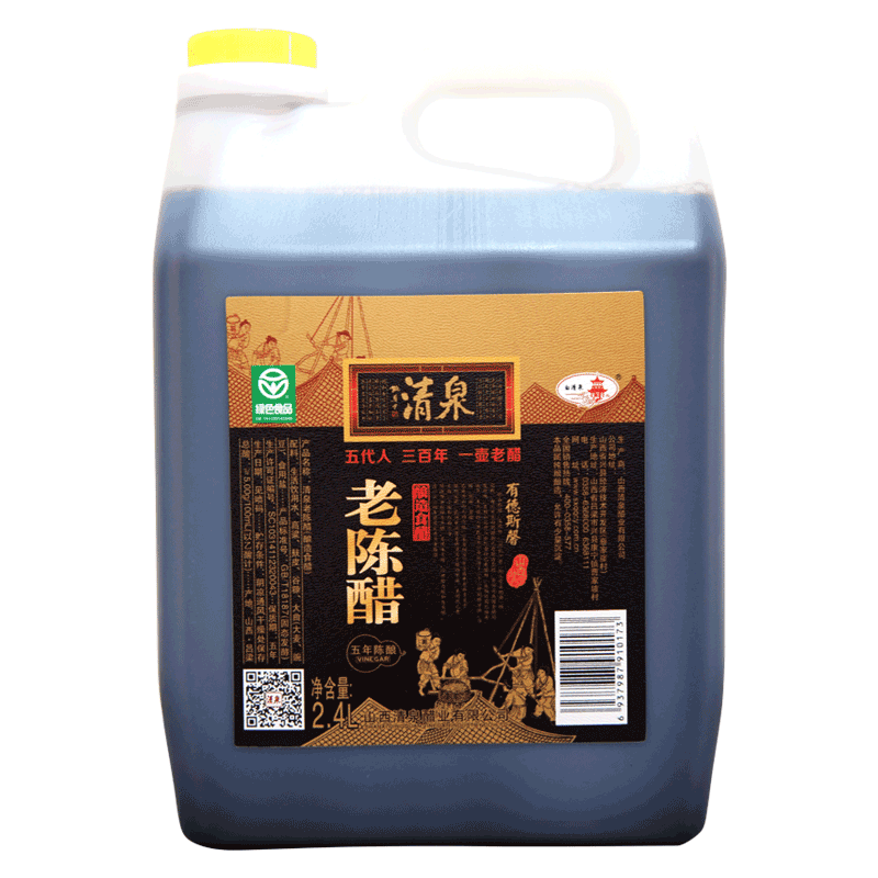 山西清泉老陈醋桶装家用食用凉拌饺子2.4L纯粮食酿造调味醋无添加 - 图3