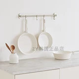 Южнокорейская покупка импортированная прямая почтовая почта Минималистская белая пановола -кукура -атмосфера -фармарная плита. Дополнительная пищевая скова из тушеной скова из маленькой молочной плита