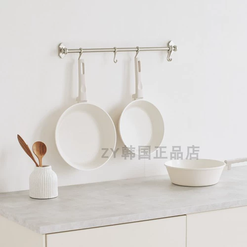 Южнокорейская покупка импортированная прямая почтовая почта Минималистская белая пановола -кукура -атмосфера -фармарная плита. Дополнительная пищевая скова из тушеной скова из маленькой молочной плита