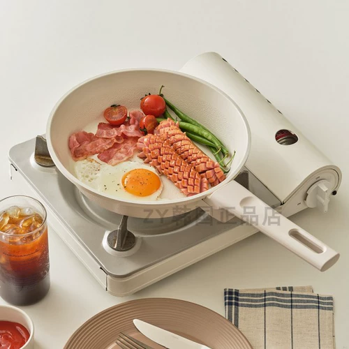 Южнокорейская покупка импортированная прямая почтовая почта Минималистская белая пановола -кукура -атмосфера -фармарная плита. Дополнительная пищевая скова из тушеной скова из маленькой молочной плита