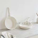 Южнокорейская покупка импортированная прямая почтовая почта Минималистская белая пановола -кукура -атмосфера -фармарная плита. Дополнительная пищевая скова из тушеной скова из маленькой молочной плита