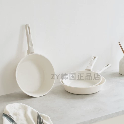 Южнокорейская покупка импортированная прямая почтовая почта Минималистская белая пановола -кукура -атмосфера -фармарная плита. Дополнительная пищевая скова из тушеной скова из маленькой молочной плита