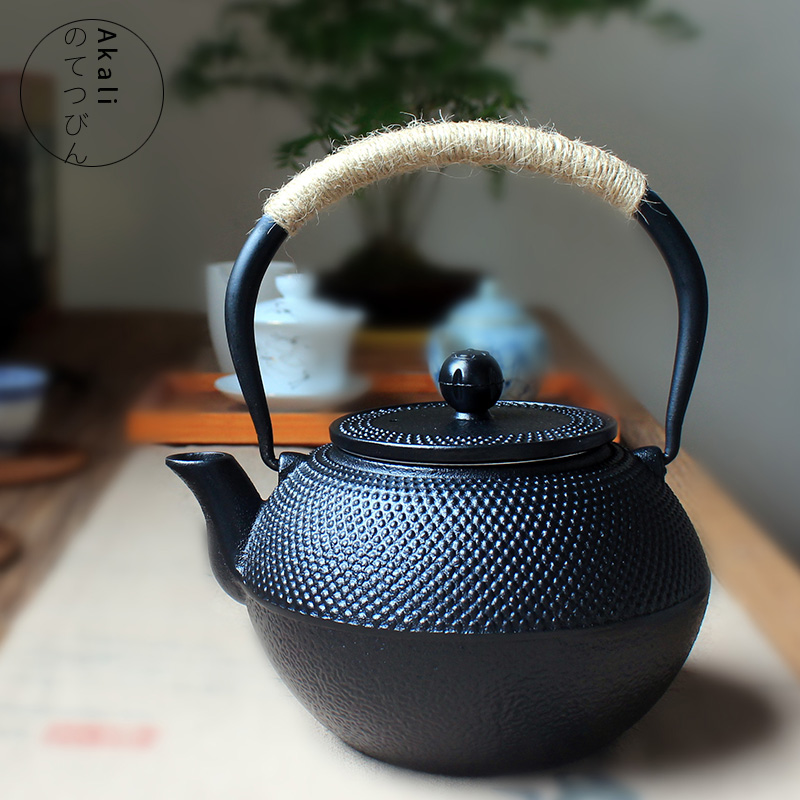鐵壺鑄鐵壺燒煮茶壺水壺無塗層生鐵壺鑄鐵壺仿日本南部老鐵壺茶具