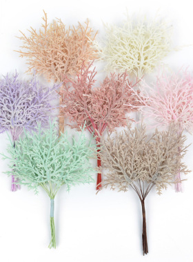 diy植物装饰花环插花材料假树叶