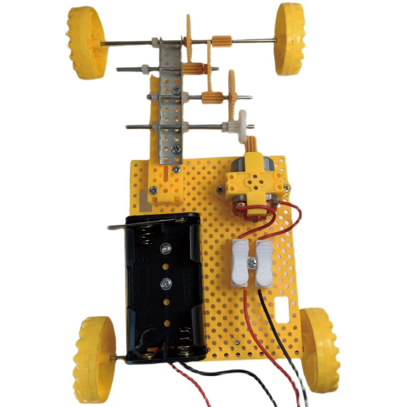 stem齿轮传动机构 变速小车 科普diy 中小学知识拓展实验课程拼装 - 图3