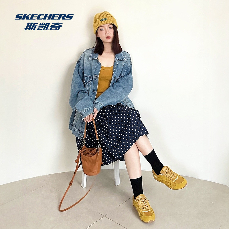 【明星同款】斯凯奇德训板鞋闪穿鞋女鞋休闲运动T头鞋复古薄底,淘宝优惠券,粉丝福利购,淘宝优惠卷