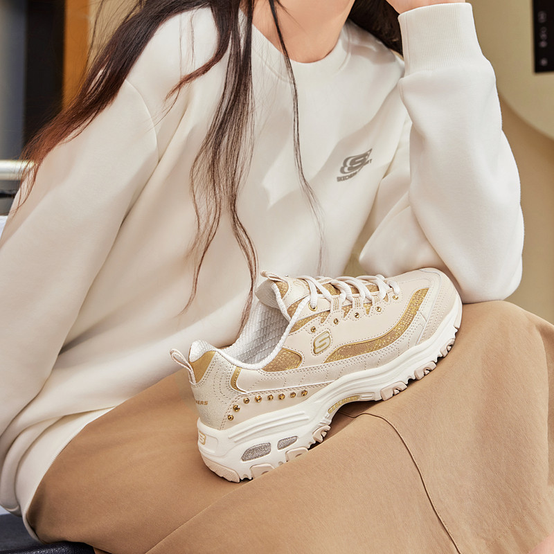 Skechers斯凯奇正品女鞋复古老爹鞋舒适休闲时尚运动鞋,淘宝优惠券,粉丝福利购,淘宝优惠卷