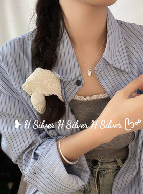 韩国fever同款马鞍包925银项链