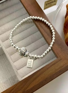 925纯银小众叮当猫心想事成手链