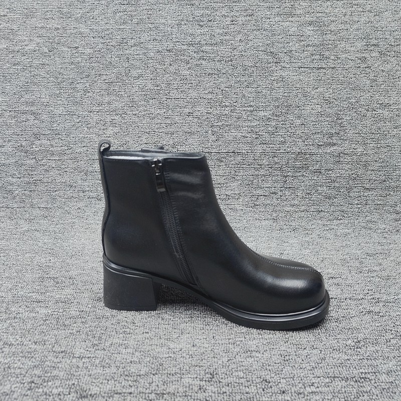 25尾货工厂断码处理女棉鞋真皮短筒侧拉链秋冬款低跟保暖舒适休闲,淘宝优惠券,粉丝福利购,淘宝优惠卷