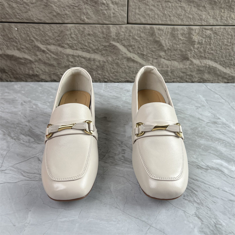 25春季真皮乐福鞋女鞋断码单鞋方头套脚粗跟牛皮通勤百搭工作鞋,淘宝优惠券,粉丝福利购,淘宝优惠卷