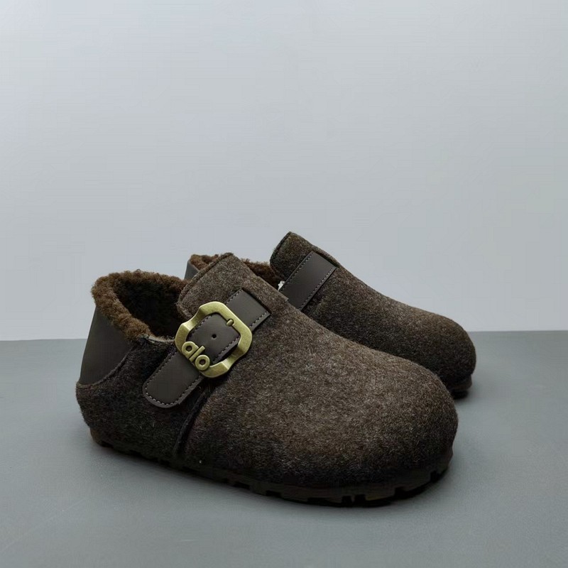 加绒深口棉鞋女鞋平跟皮带扣加绒勃肯鞋舒适厚底百搭一脚蹬女棉鞋,淘宝优惠券,粉丝福利购,淘宝优惠卷