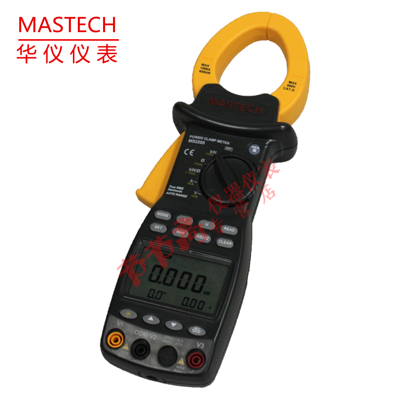 MASTECH华仪三相钳形谐波功率表 MS2205带谐波测量功率计记录仪_虎窝淘