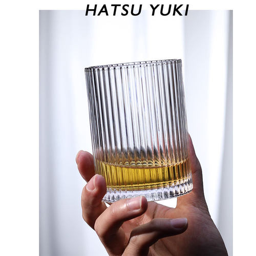 初雪正品Hatsuyuki竖纹威士忌嗨棒杯 日式highball水割酒杯ins - 图2