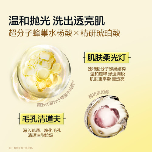 悦芙媞氨基酸洁颜蜜敏感肌温和洁面油皮控油洗面奶洗卸合一男女 - 图1