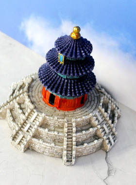 树脂北京天坛祈年殿旅游纪念品