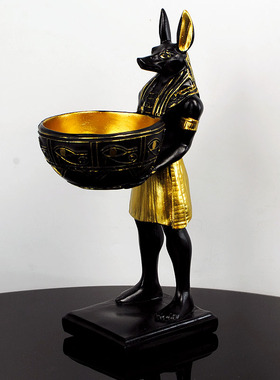 创意古埃及烟缸收纳首饰盒摆件