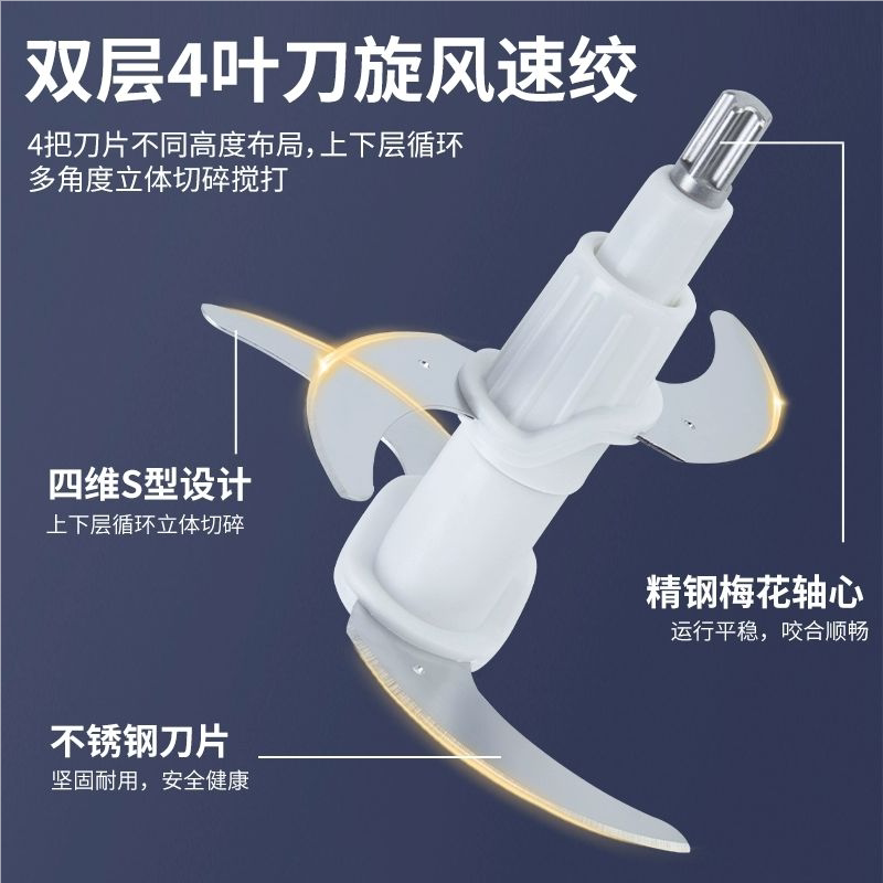 德国品牌新款大功率家用商用绞肉机1800w肉泥机大容量搅菜辣椒酱