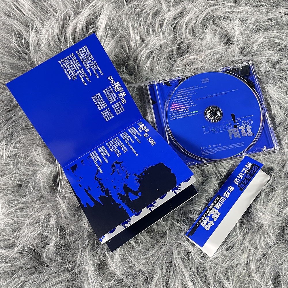 官方正版 陶喆实体专辑 David Tao 同名专辑 CD+歌词本 蓝专 - 图0