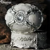 Wasjoye Ретро вместительная и большая коробочка для хранения для принцессы, аксессуар, коробка для хранения, кольцо, европейский стиль